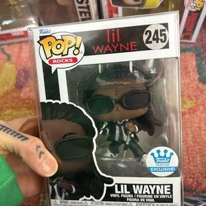 Funko Pop Vinyl Rocks Lil Wayne 245 Funko Shop Funko Exclusive In Protector